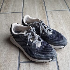 SALE--Adidas Gray and Cream Sneakers